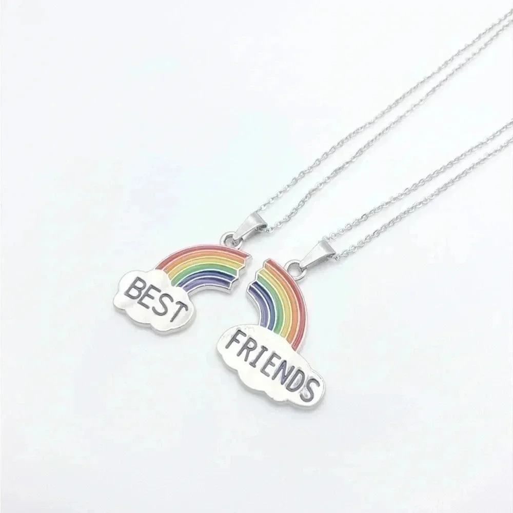 BEST friends jewelry, BFF jewelry set of 2 |Girl jewelry | Dainty Necklace